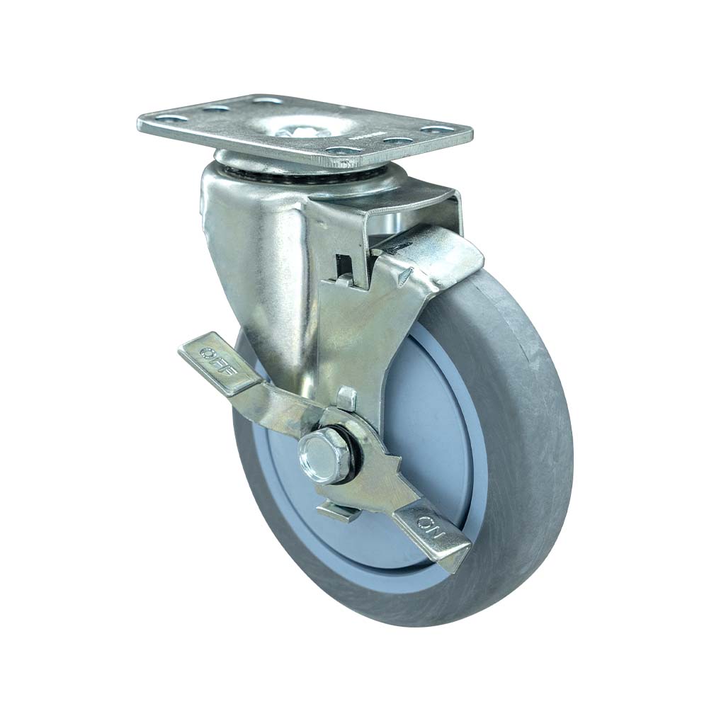  Light Duty Thermoplastic Rubber TPE Side Brake Caster(DS-20 Series)