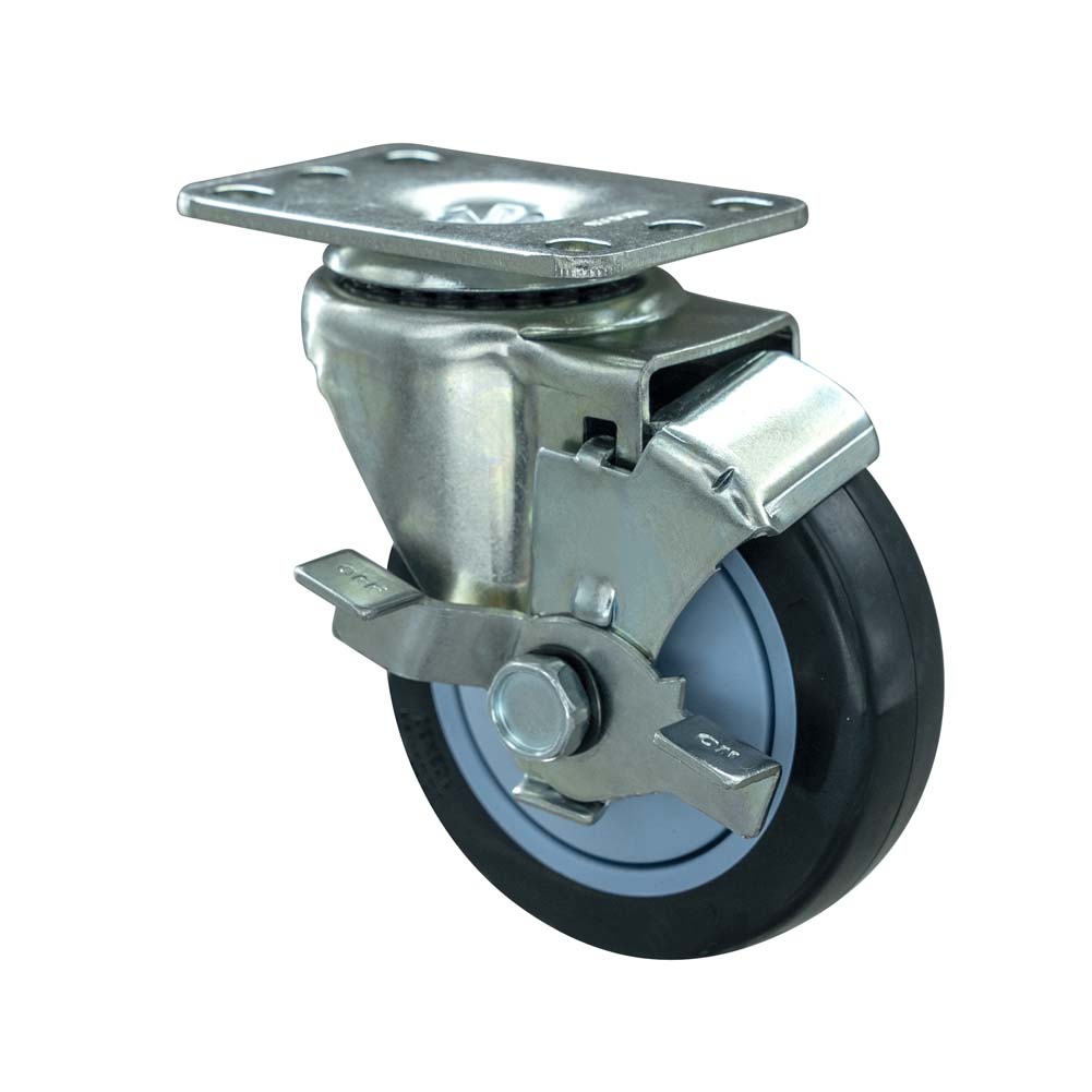 Light Duty Plastic Core Polyurethane Tread  Side Brake Caster(DS-20 Series)