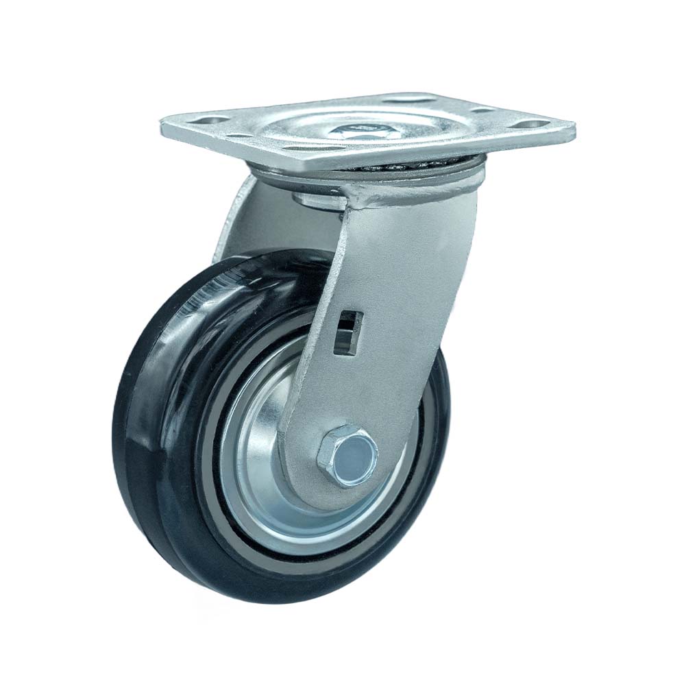 Heavy-duty Iron Core Rubber Tread Swivel Caster(DS40 Series)